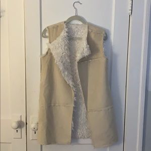 Suede/fur vest